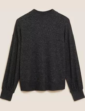 Fluffy Knit Lounge Sweatshirt