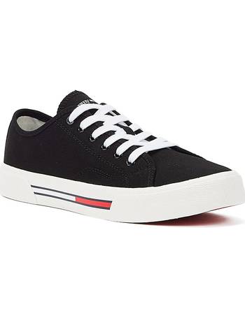 shoes women TOMMY HILFIGER sneakers blue canvas BF810