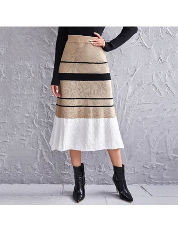 SHEIN Stripe Skirts for Women | DealDoodle