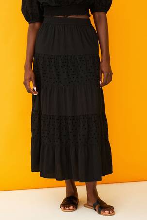 Black Ponte Peplum Skirt, WHISTLES
