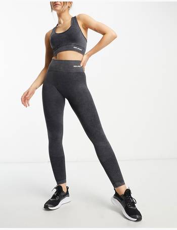 Urban Threads seamless squat proof gym leggings in charcoal grey