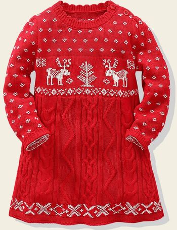 girls christmas jumper dresses