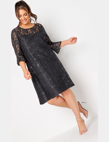 YOURS LONDON Curve Blue Ombre Sequin Embellished Shift Dress