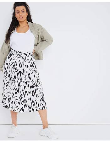 Shop Simply Be Animal Print Skirts up 