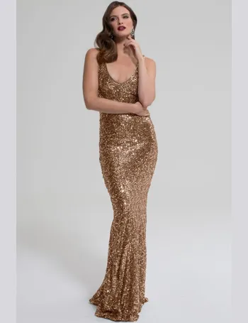 Hotsquash gold sequin outlet dress