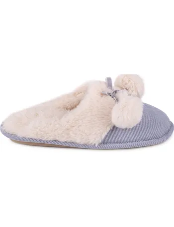 jigsaw pom pom slippers