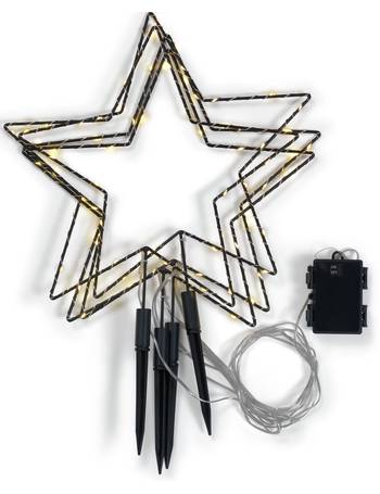 habitat pack of 3 christmas neon star lights