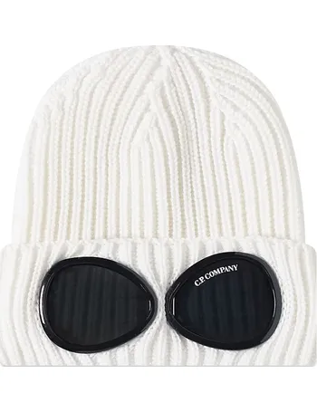 cp company goggle beanie hat black