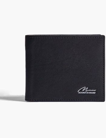 BoohooMAN Faux Leather Card Holder in Gray for Men