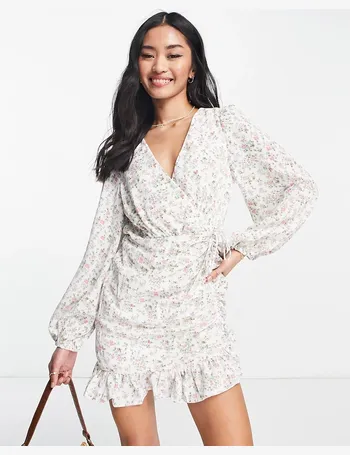 love triangle mini dress in daisy lace