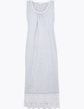 cotton nightdress marks and spencer