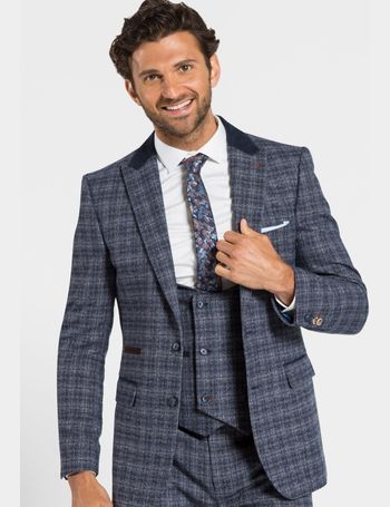 onesix5ive blue check suit