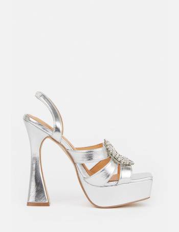 Karen millen hot sale silver shoes