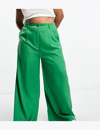 Lola May Plus wide leg pants in bright green
