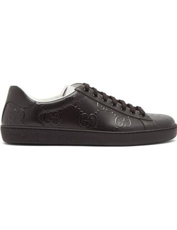 Gucci trainers men on sale black