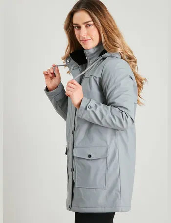 womens grey rain coat