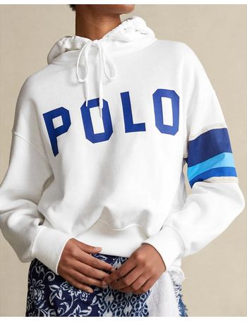 Shop Polo Ralph Lauren Women's White Hoodies up to 70% Off | DealDoodle