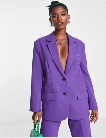 purple women's suits dresses