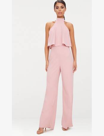 pink high neck jumpsuit