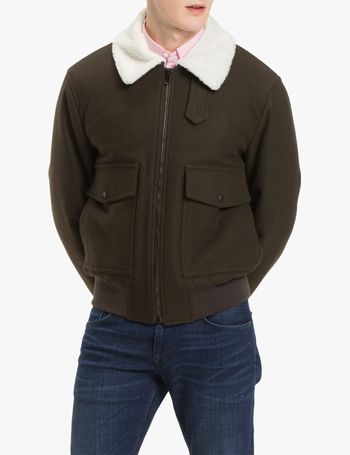 Tommy hilfiger cheap melton wool bomber