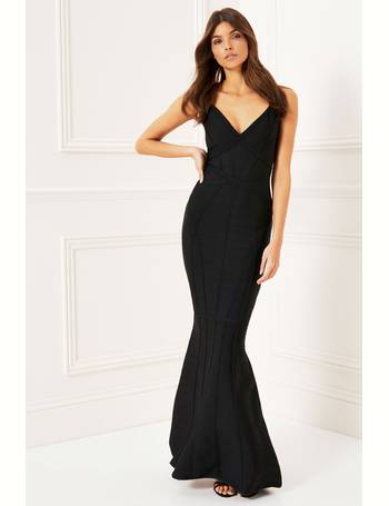 Lipsy black deals fishtail dress