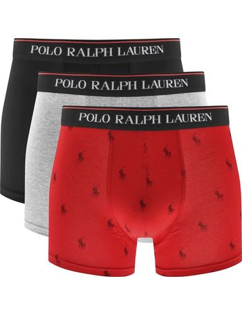 Ralph Lauren Underwear 3 Pack Trunks Blue