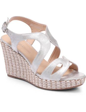 Bellissimo Sandals for Women | wedge, glitter, toe post | DealDoodle