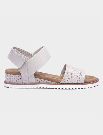 shoe zone ladies white sandals