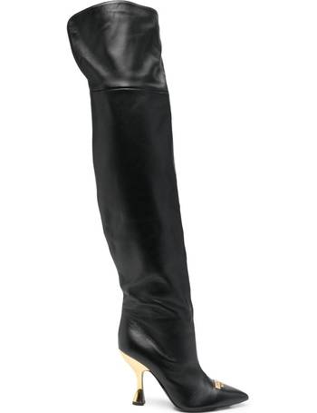 Moschino over the outlet knee boots