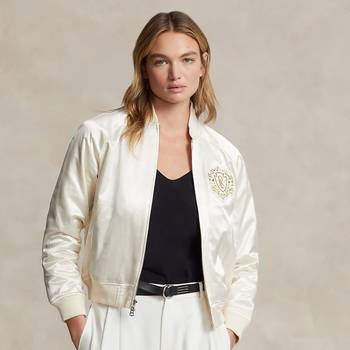 The Wimbledon Online Shop ︳ Wimbledon x Polo Ralph Lauren Women's Bomber  Jacket - White