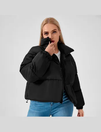 shein black puffer