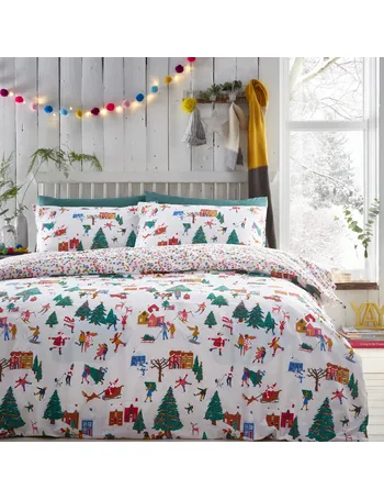 navy christmas duvet cover