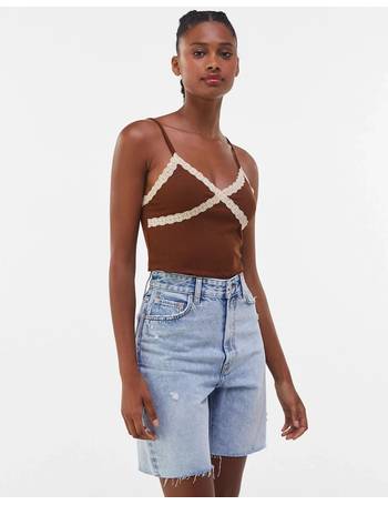 Shop Bershka Women's Lace Camisoles And Tanks up to 25% Off