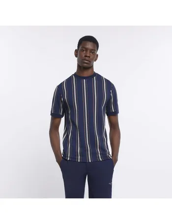 river island mens striped t shirt