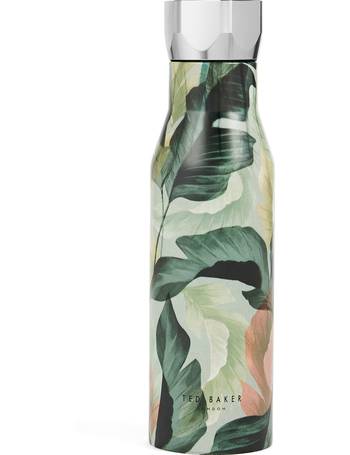 Ted Baker Hexagonal Lid Water Bottle, 425ml, Pale Gold