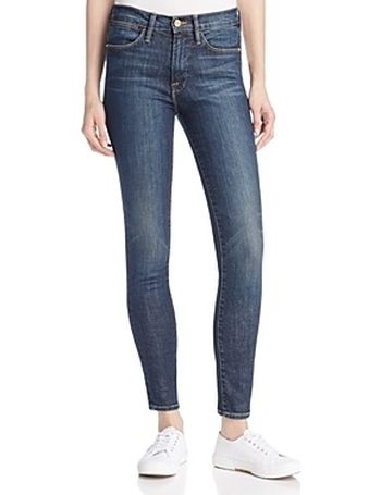 frame le high skinny ankle jeans