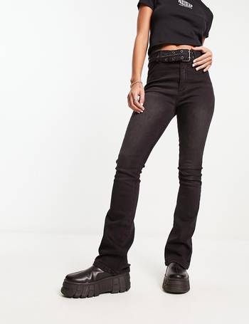 Don't Think Twice DTT Ellie high rise skinny jeans in washed black