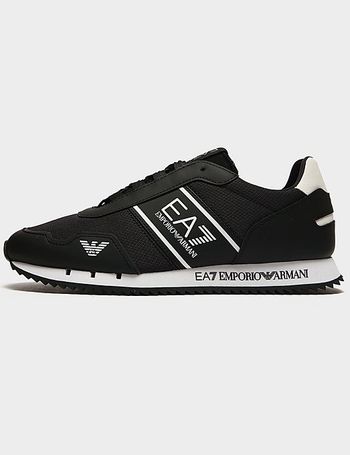 Shop Emporio Armani EA7 Men s Black Trainers up to 65 Off