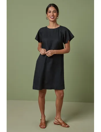 next black linen dress