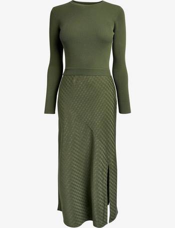 ted baker knit bodice mockable dress