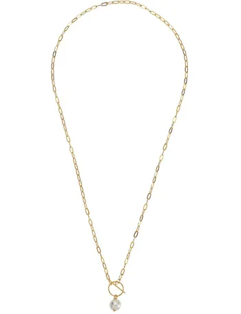 Gold t bar hot sale necklace argos