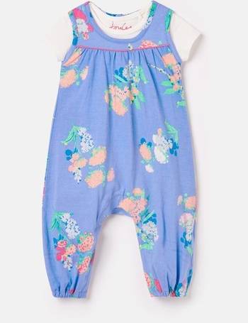 Joules Baby Girls Linbury Woven Dress And Knicker Set White Floral 