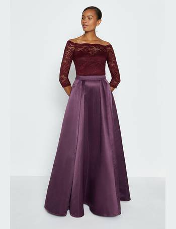 coast structured satin maxi skirt