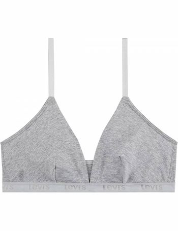 Black Cotton-blend bralette