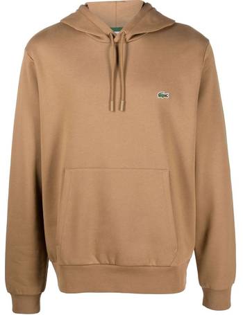 LACOSTE Cotton-blend jersey hoodie