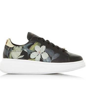 ted baker nemar floral trainers black