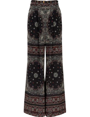 Zimmermann Devi Multi-Stripe Wide-Leg Pants