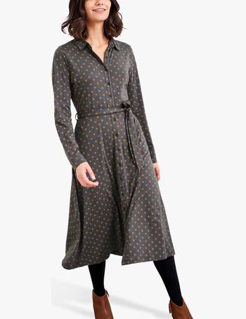 Live Unlimited Curve Tiered Midi Shirt Dress, Red at John Lewis