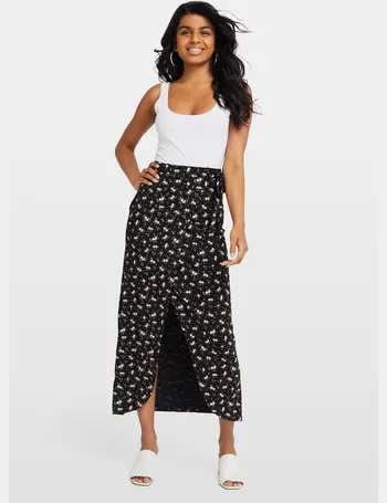 miss selfridge petite maxi skirt