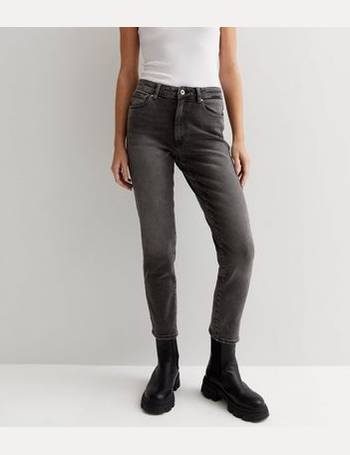 Tall Black Stretch Belted Skinny Trousers